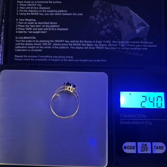 1980s estate Sz7.25 10kt solid YG/WG HEART ONYX & .01ct DIAMOND heart ring EUC - Picture 14 of 16